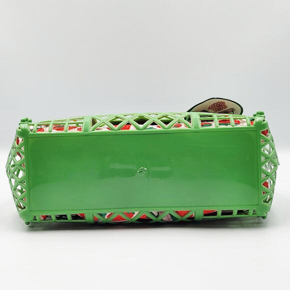 NEW Dazey Shades Green & Pink Strawberry Bucket Hat Sunglasses Case Jelly Bag - Picture 6 of 6
